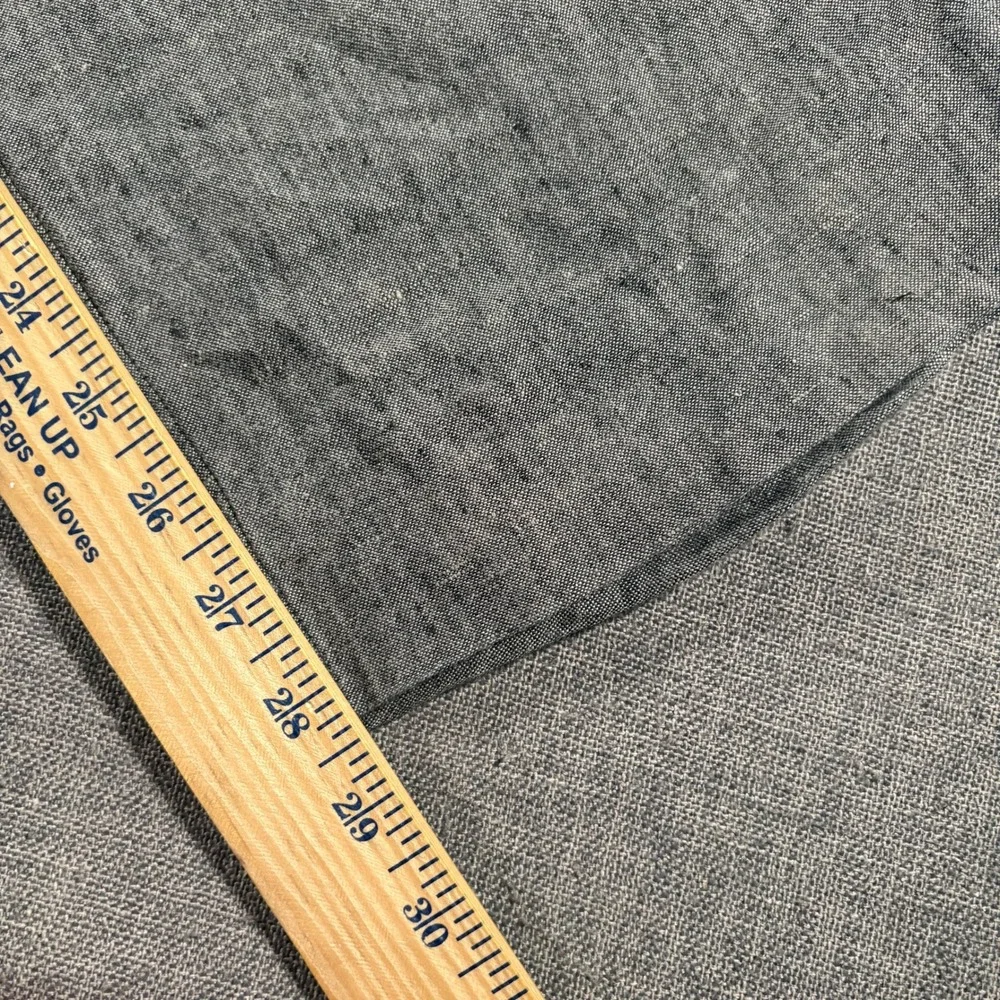 Orvis‎ Linen Trousers Mens 38x28 Grey Flat Front Straight Leg Pants Lightweight